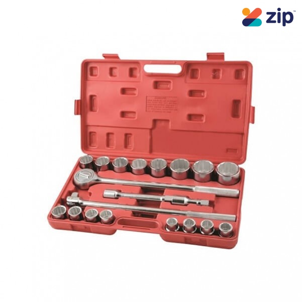 Supatool  S2001 - 3/4" 20 Piece Socket Set Square Drive - Metric