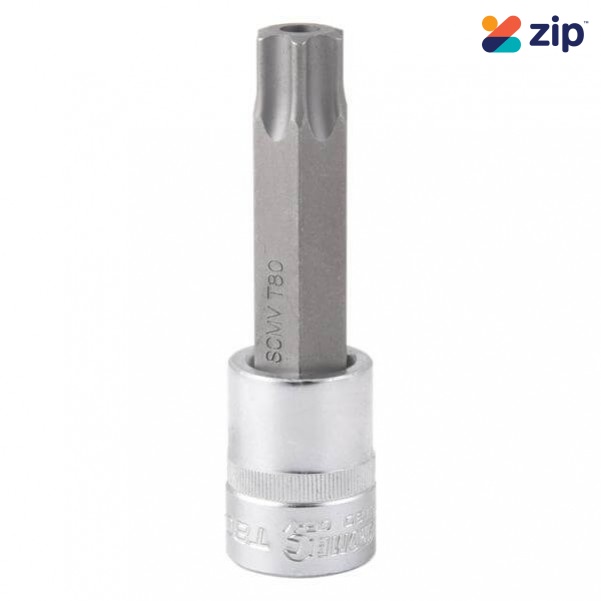 Kincrome TPTST80 - T80 100mm 1/2" Drive Tamperproof TORX Bit Socket Sockets & Accessories