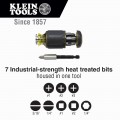 Klein A-32308 - 8-in-1 Multi-Bit Adjustable Length Stubby Screwdriver