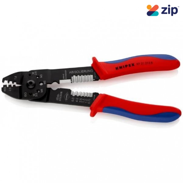 Knipex 9721215B - 230mm for Non-Insulated open Plug-type Connectors Crimping Plier