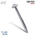 Kreg SML-C150-100 - 1-1/2" #8 Coarse Washer Head Pocket Screws