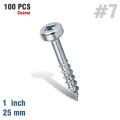 Kreg SPS-C1-100 - 1" (25mm) #7 Coarse Pan Head Pocket Screws