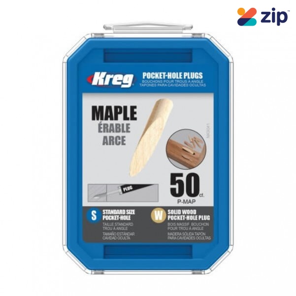 KREG P-MAP - Maple Solid-Wood Pocket-Hole Plugs Pack of 50 Kreg Accessories