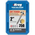 Kreg SML-C2-250 - 2" #8 Coarse Washer Head Pocket Screws