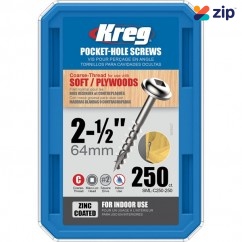 Kreg SML-C250-250 - 2-1/2" #8 Coarse Washer Head Screws Pocket Screws