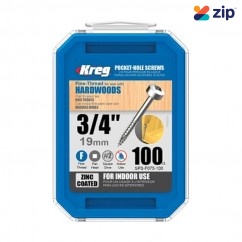 Kreg SPS-F075-100 - Pk100 0.75" #6 Fine Pan-Head Pocket Screws