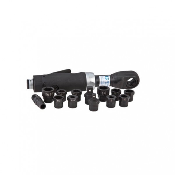 KUANI KP2219 - 1/4" Through Ratchet Kit Air Ratchet