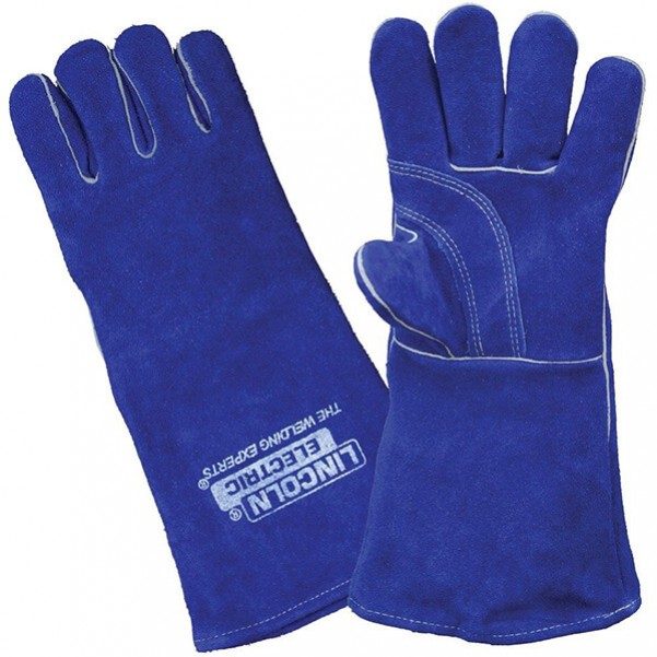 Lincoln LA120-2 - 390mm Premium Blue Leather Welding Gloves