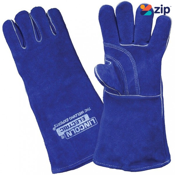 Lincoln LA120-2 - 390mm Premium Blue Leather Welding Gloves