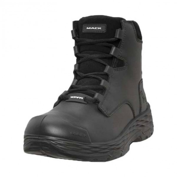 Mack MK0FORCEZBBF060 - Force Zip-up Safety Boots In Black Size 6 Safety Boots