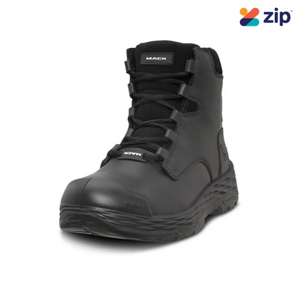 Mack MK0FORCEZBBF080 - Force Zip-up Safety Boots In Black Size 8