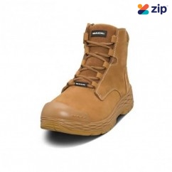 Mack MK0FORCEZHHF050 - Force Zip-up Safety Boots In Honey Size 5