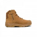 Mack MK0FORCEZHHF050 - Force Zip-up Safety Boots In Honey Size 5