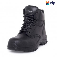 Mack MK0TRADESBBF070 - Tradesman Lace Up Steel Toe Cap Black Safety Boots Size 7