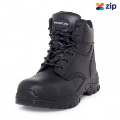 Mack MK0TRADESBBF080 - Tradesman Lace Up Steel Toe Cap Black Safety Boots Size 8