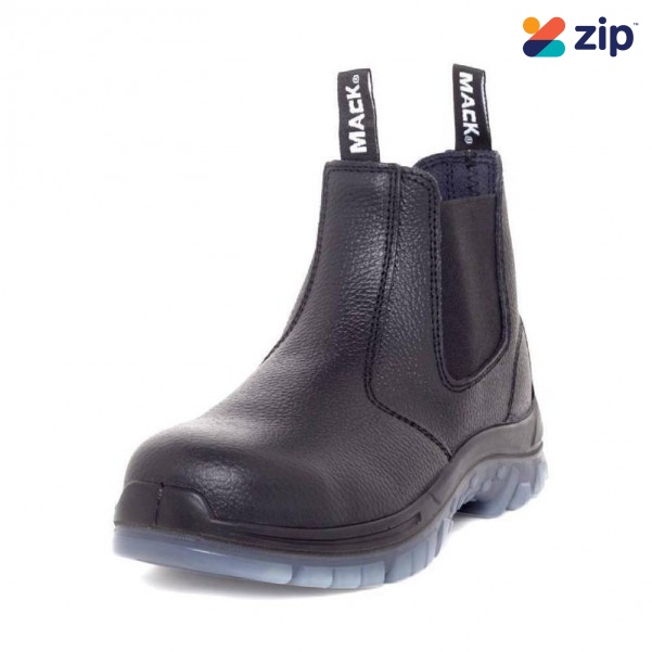 Mack MK0TRADIEBBF120 - Tradie Slip-On Steel Toe Cap Black Safety Boots Size 12 Safety Boots
