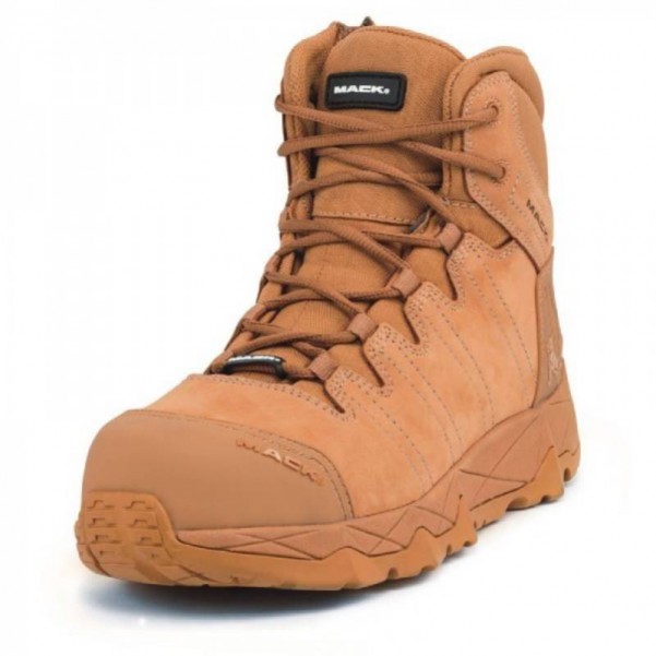 Mack MKOCTANEZHHF040 - Octane Zip-up Safety Honey Boots Size 4 Safety Boots