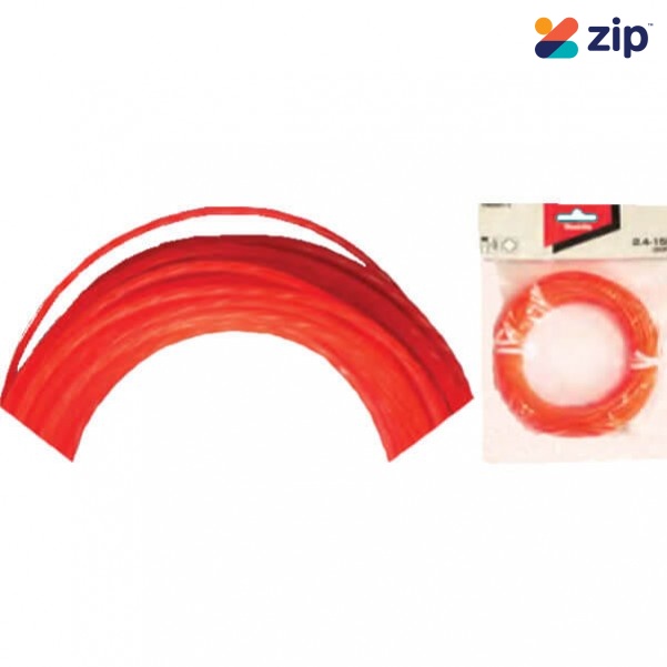 Makita E-01797 - 2.4mm x 15M Orange Silent Clover Leaf Nylon Line Line Trimmers