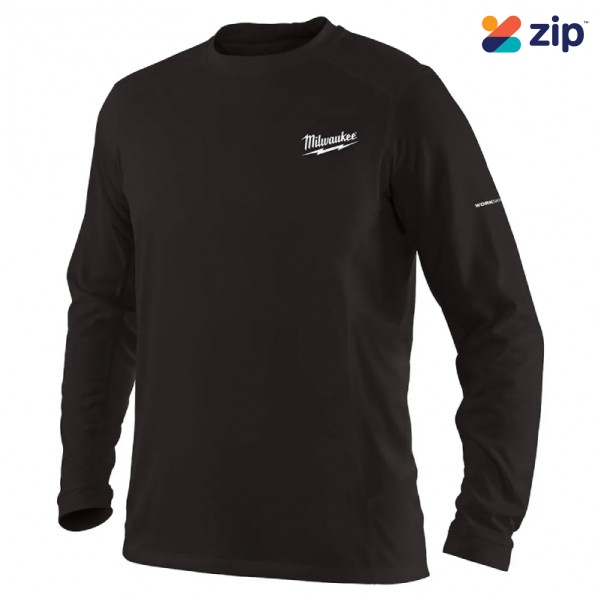 Milwaukee 415BL - WORKSKIN Size L Light Long Sleeve Black Shirt 