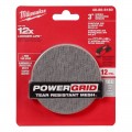 Milwaukee 48806180 - 12-Pack 75mm (3") 180 Grit POWERGRID H&L Mesh Sanding Discs & Pad Saver Sanding Discs, Papers & Wheels