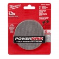 Milwaukee 48806220 - 12-Pack 75mm (3") 220 Grit POWERGRID H&L Mesh Sanding Discs & Pad Saver Sanding Discs, Papers & Wheels