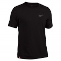 Milwaukee 603BS - Size S Black Hybrid Work Tee Short Sleeve 