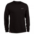 Milwaukee 604BXL - Size XL Black Hybrid  Long Sleeve  Work Tee Safety Equipment
