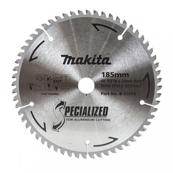 Makita B-15578 - 185 x 20mm 60T Specialized Aluminium Saw Blade