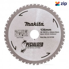 Makita B-15730 - 136 X 20mm 50T TCT Circular Saw Blade Specialized for Metal Cutting