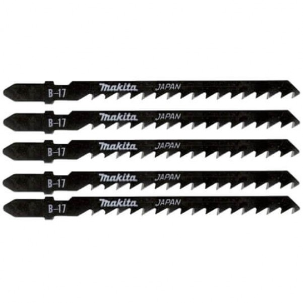 Makita T244D - 71mm 6TPI B-17 HCS Jigsaw Blades 5pk A-85690 Bosch Accessories