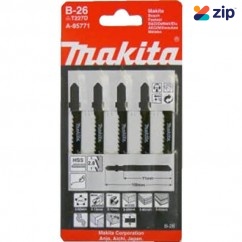 Makita A-85771 - 5pk 70mm 9TPI HCS B-26 Jigsaw Blades T227D