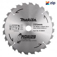 Makita B-30835 - 235mm (9") 24T Knot & Nail TCT Wood Saw Blade