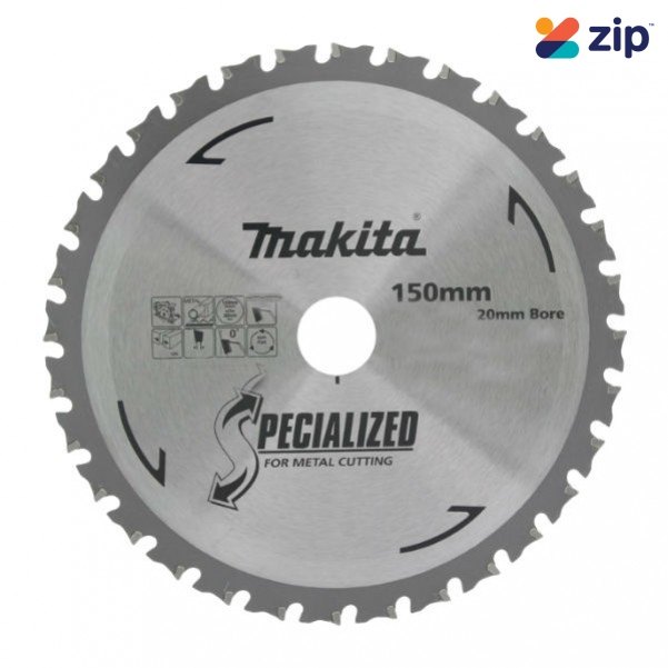 Makita B-47139 - 150 x 20mm 60 Teeth Stainless Steel TCT Saw Blade for DCS551Z Makita Accessories