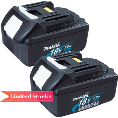 Makita BL1830B-Lx2 18V 3.0Ah  Li-ion Battery Twin Pack Batteries & Chargers