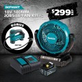 Makita DCF102ST - 18V 180mm Jobsite Fan Kit 