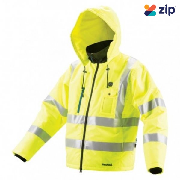 Makita CJ106DZXL - 12V Max Cordless High Visibility Yellow Heated Jacket Skin - X Large