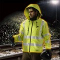 Makita CJ106DZL - 12V Max Cordless High Visibility Yellow Heated Jacket Skin - Large