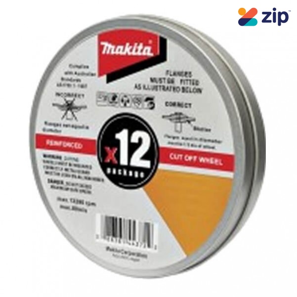 Makita COW125X1.2-12 - 125mm INOX Cut Wheels Stainless Steel  12Pk D-20535-12 Makita Accessories