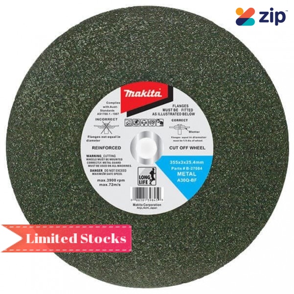 Makita A-89551-5 - 355mm 14" 5 pack Cutting Disc Metal Cut off Wheel