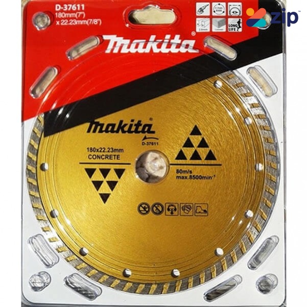 Makita D-37611 - 180 X 22.23mm Diamond Blade Turbo