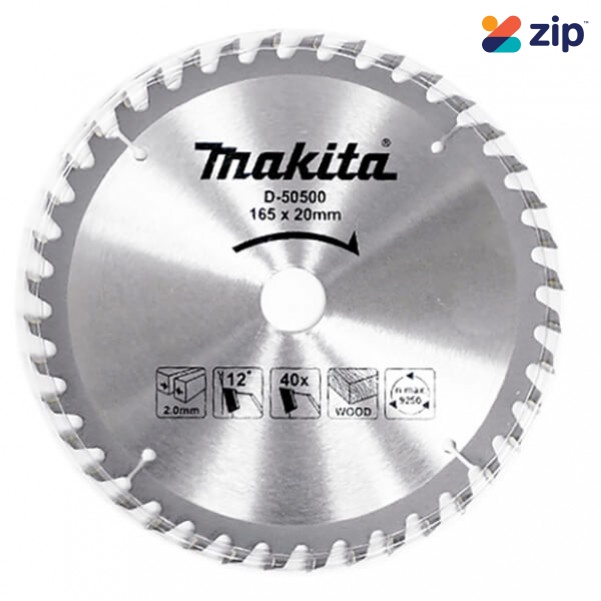 Makita D-50500 – 165mm x 40T TCT Saw Blade