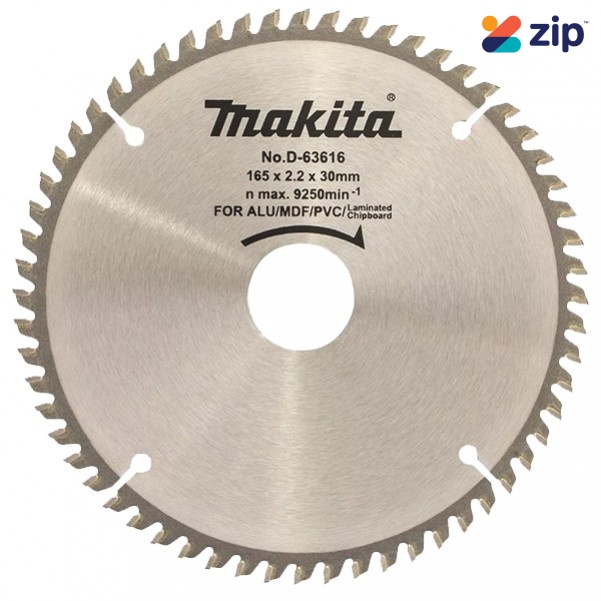 Makita D-63616 - 165 x 30 x 60T Multi Purpose TCT Saw Blade