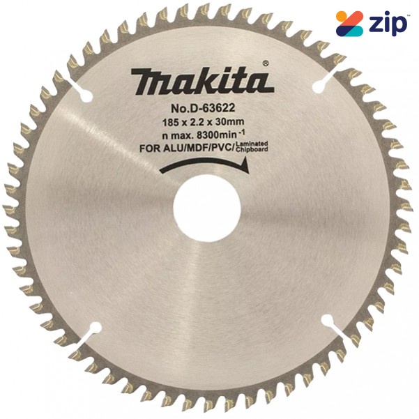 Makita D-63622 - 185 x 30 x 60T Multi-Purpose TCT Saw Blades Makita Accessories