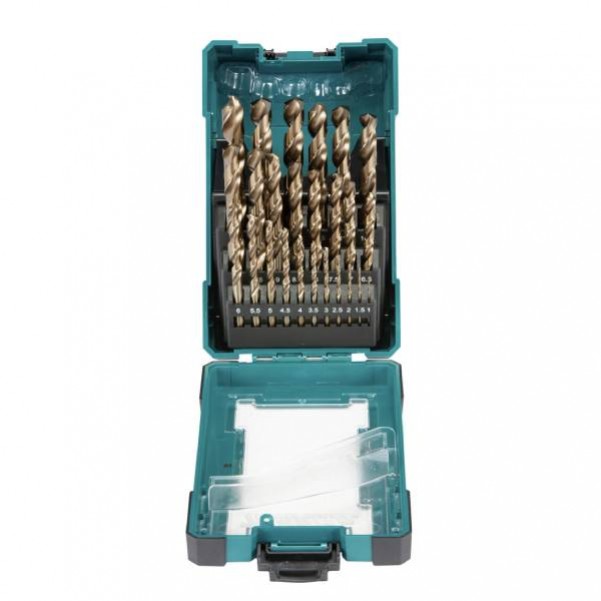 Makita D-67577 - 25 Piece 1-13mm HSS-Cobalt Drill Bit Set Makita Accessories