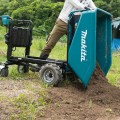 Makita DCU603Z - 36V (18V x 2) Li-ion Cordless Brushless Wheelbarrow with Manual Dump & Bucket - Skin