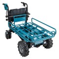 Makita DCU604Z - 36V (18V x 2) Li-ion Cordless Brushless Wheelbarrow with Manual Dump & Pipe Frame - Skin