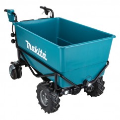 Makita DCU605Z - 36V (18V x 2) Li-ion Cordless Brushless Wheelbarrow With Flat Bucket - Skin