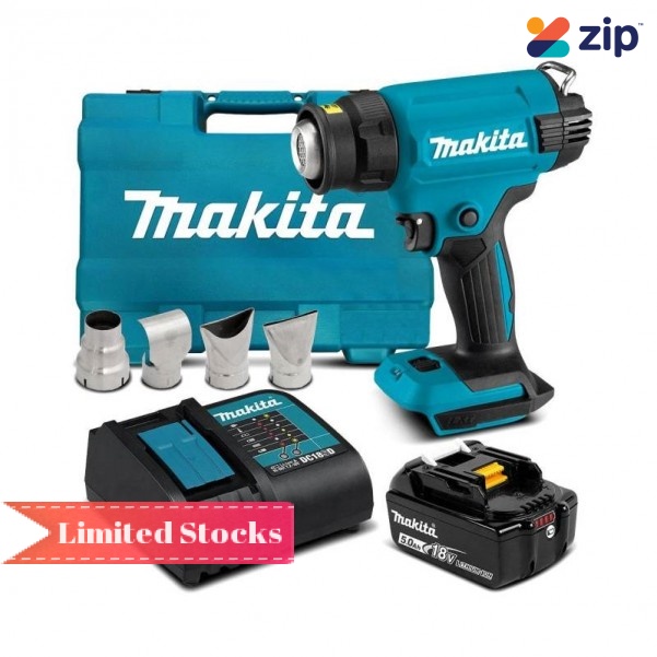 Makita DHG181ST - 18V 5.0Ah Li-Ion Cordless Heat Gun Combo Kit Heat Guns