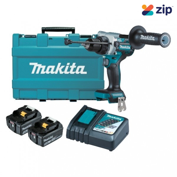 Makita DHP486RTE - 18V 5.0Ah Li-Ion Brushless Hammer Driver Drill Kit
