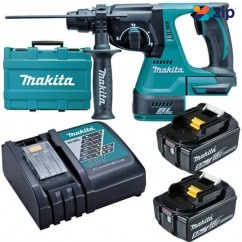 Makita DHR242RTE - 18V Cordless 5.0Ah Brushless Rotary Hammer Kit